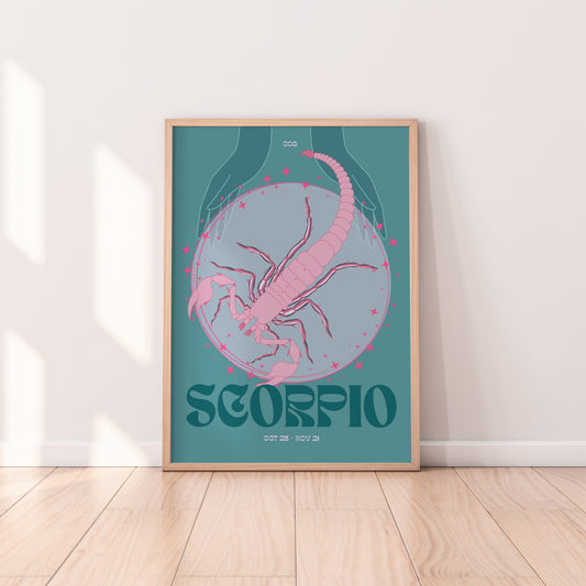 Scorpio Zodiac Print