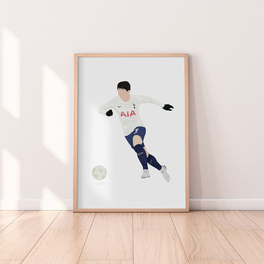 Son Heung-min Tottenham Hotspur Print