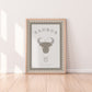 Cute Children's Taurus Zodiac Print