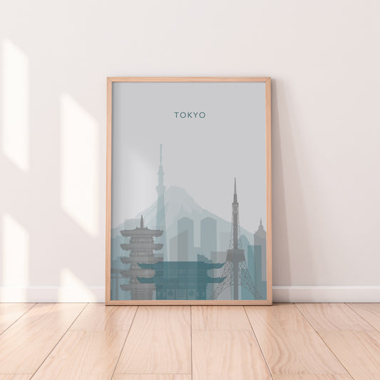 Minimalist Tokyo Travel Print