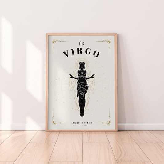 Celestial Woman Virgo Zodiac Print