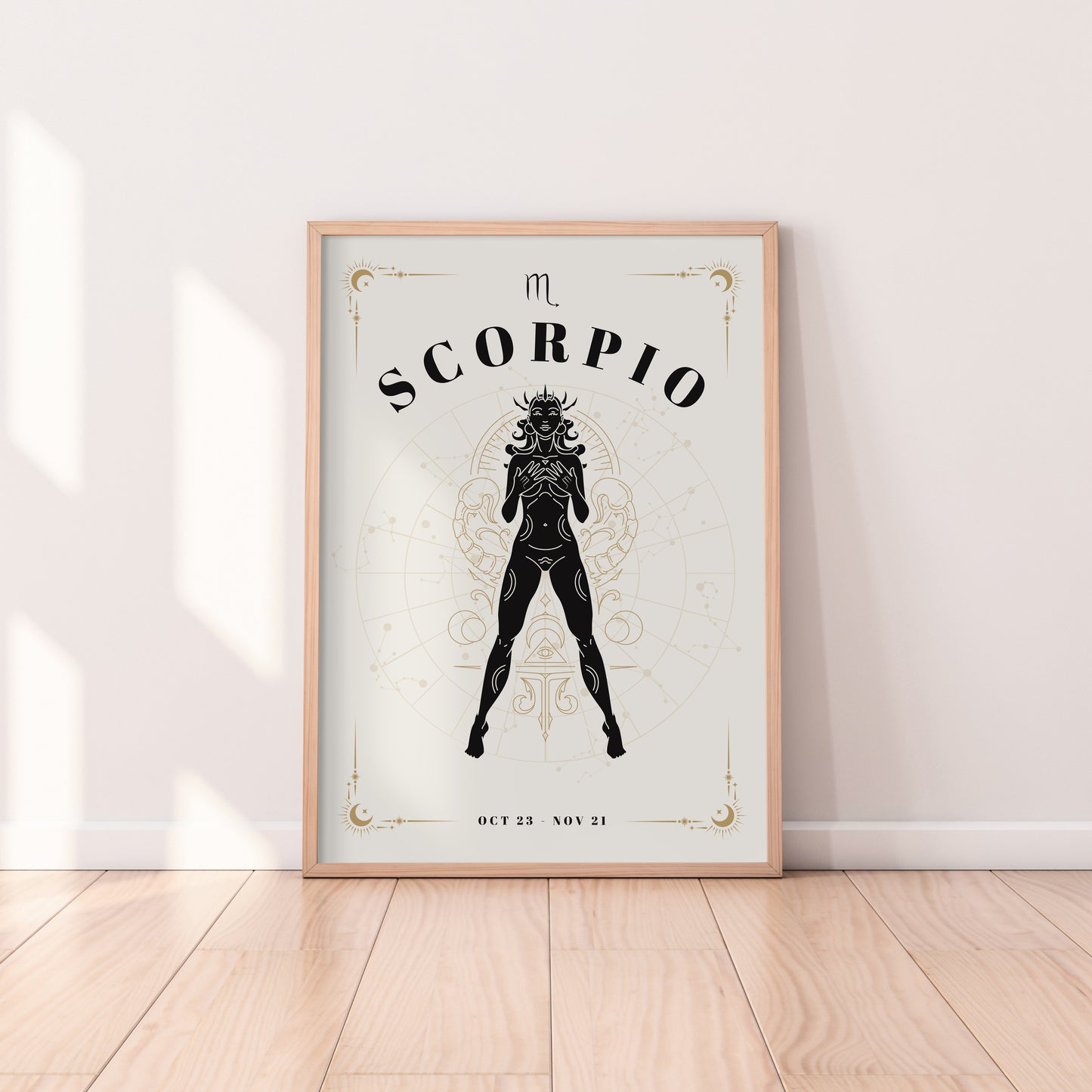 Celestial Woman Scorpio Zodiac Print