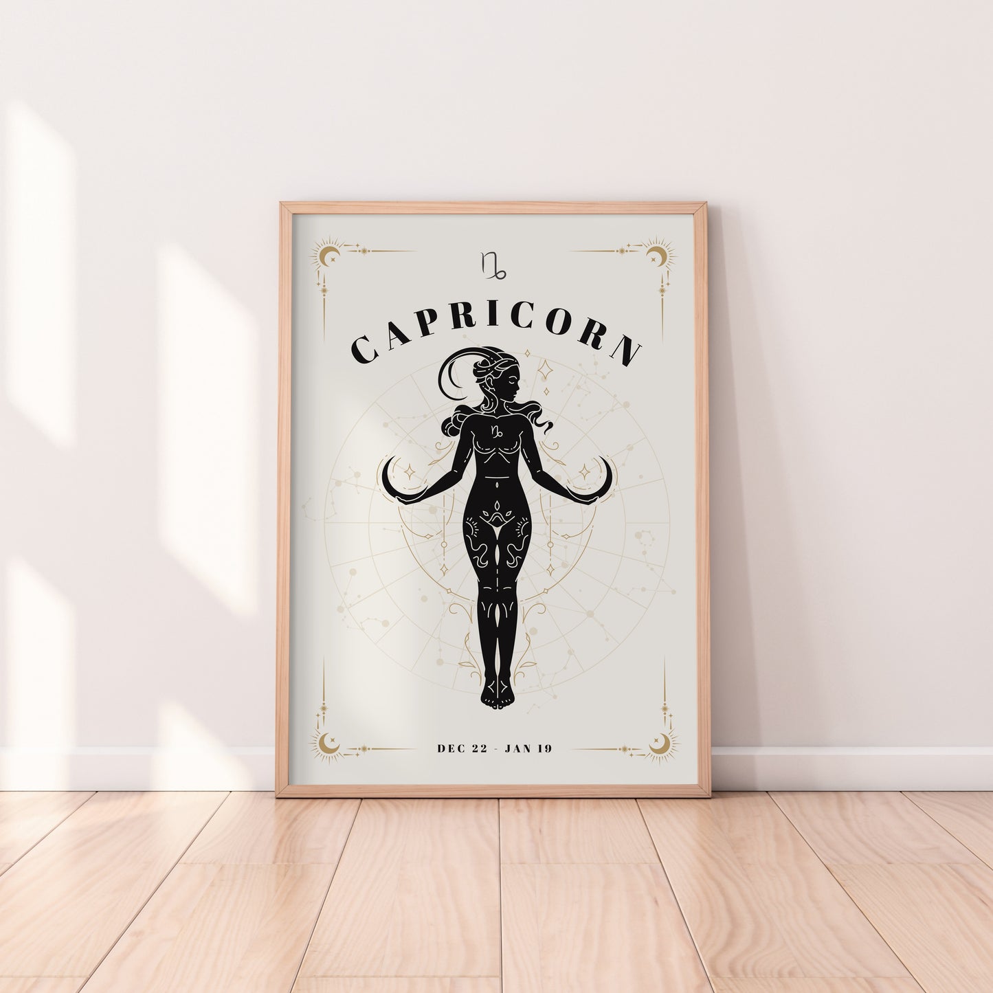 Celestial Woman Capricorn Zodiac Print