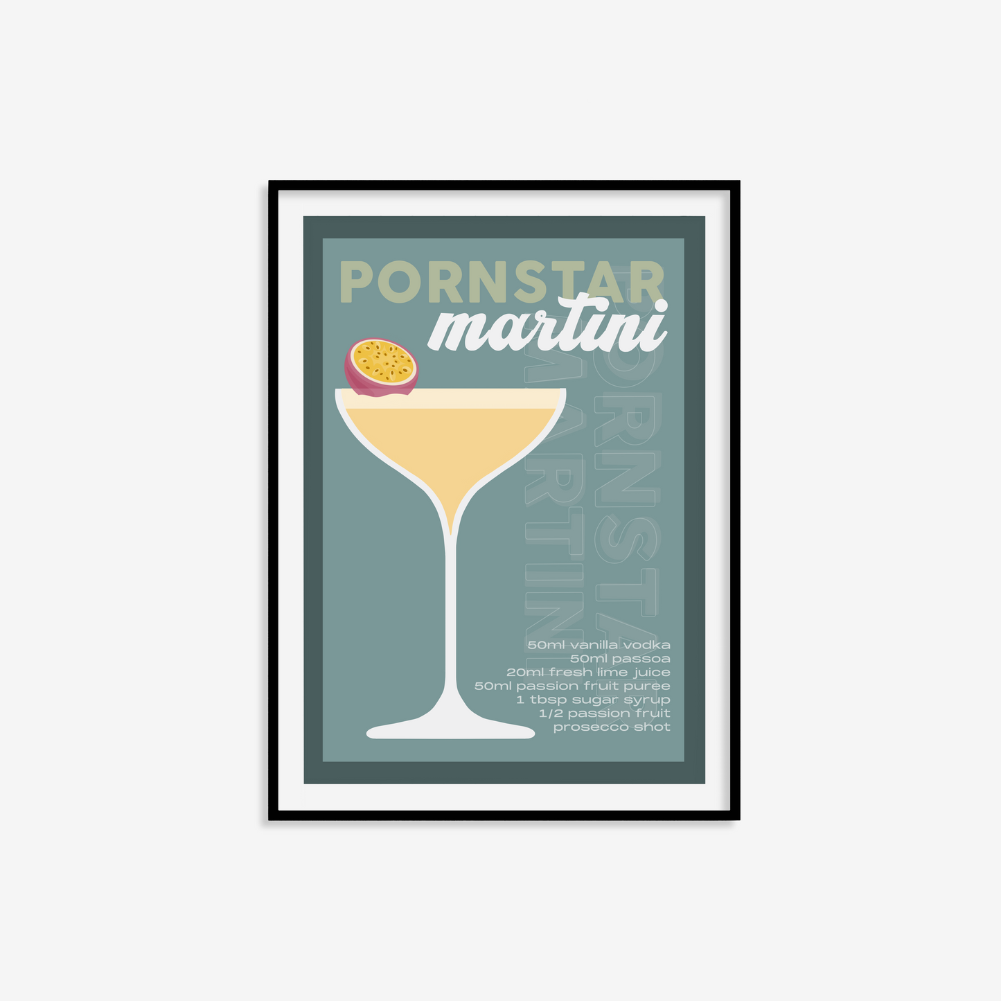 Pornstar Martini Print