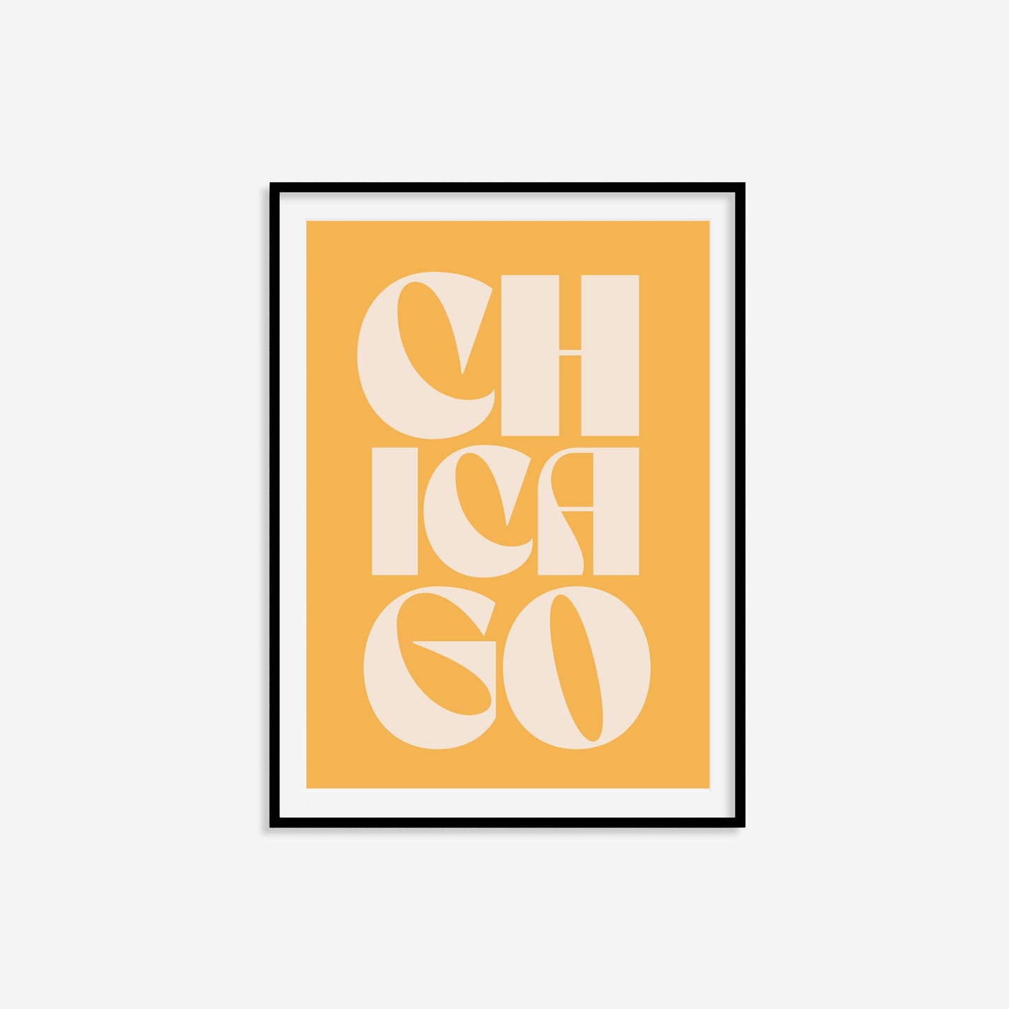 Chicago Typography Statement Print