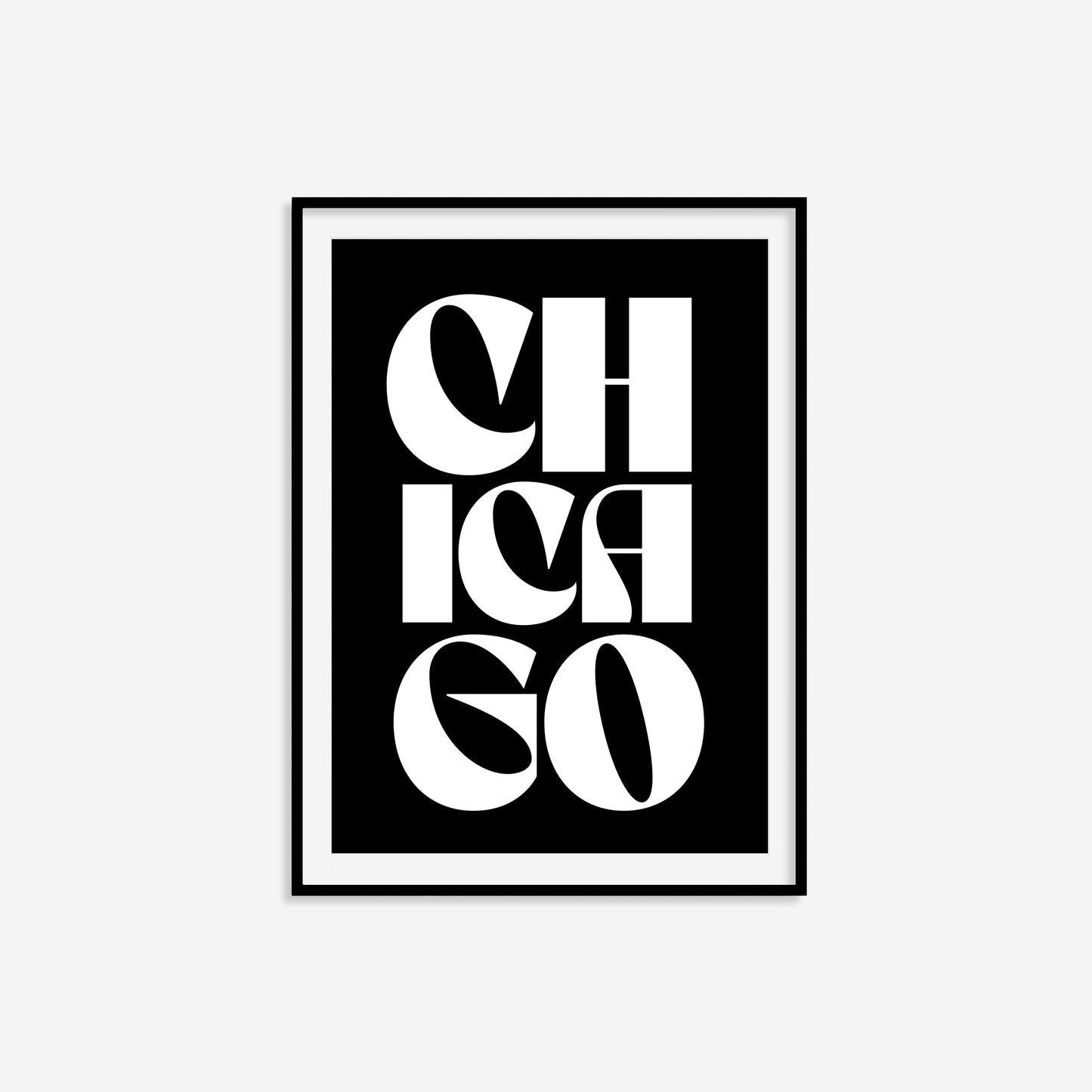 Chicago Typography Statement Print