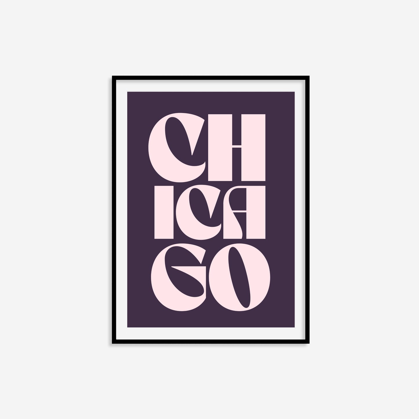 Chicago Typography Statement Print