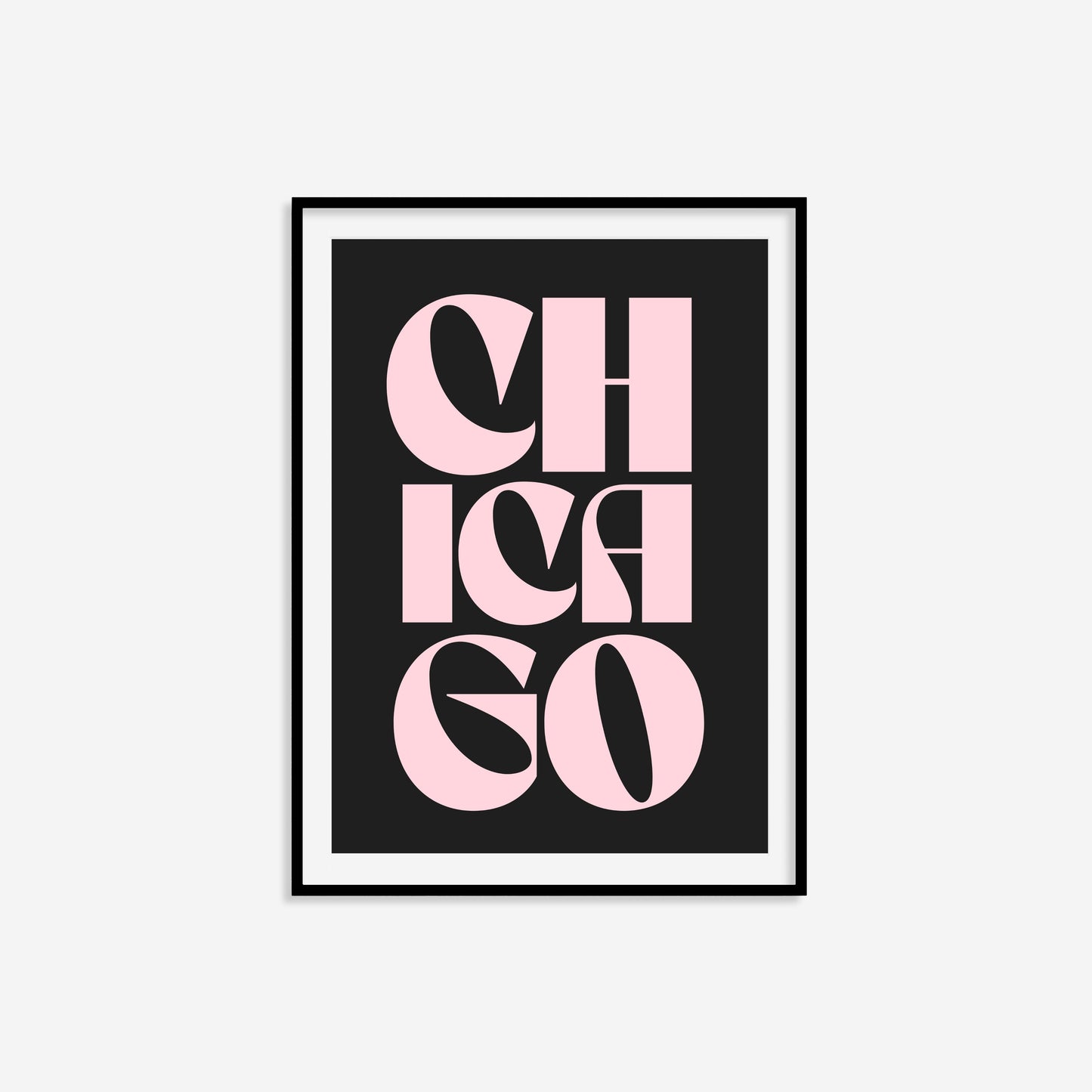 Chicago Typography Statement Print