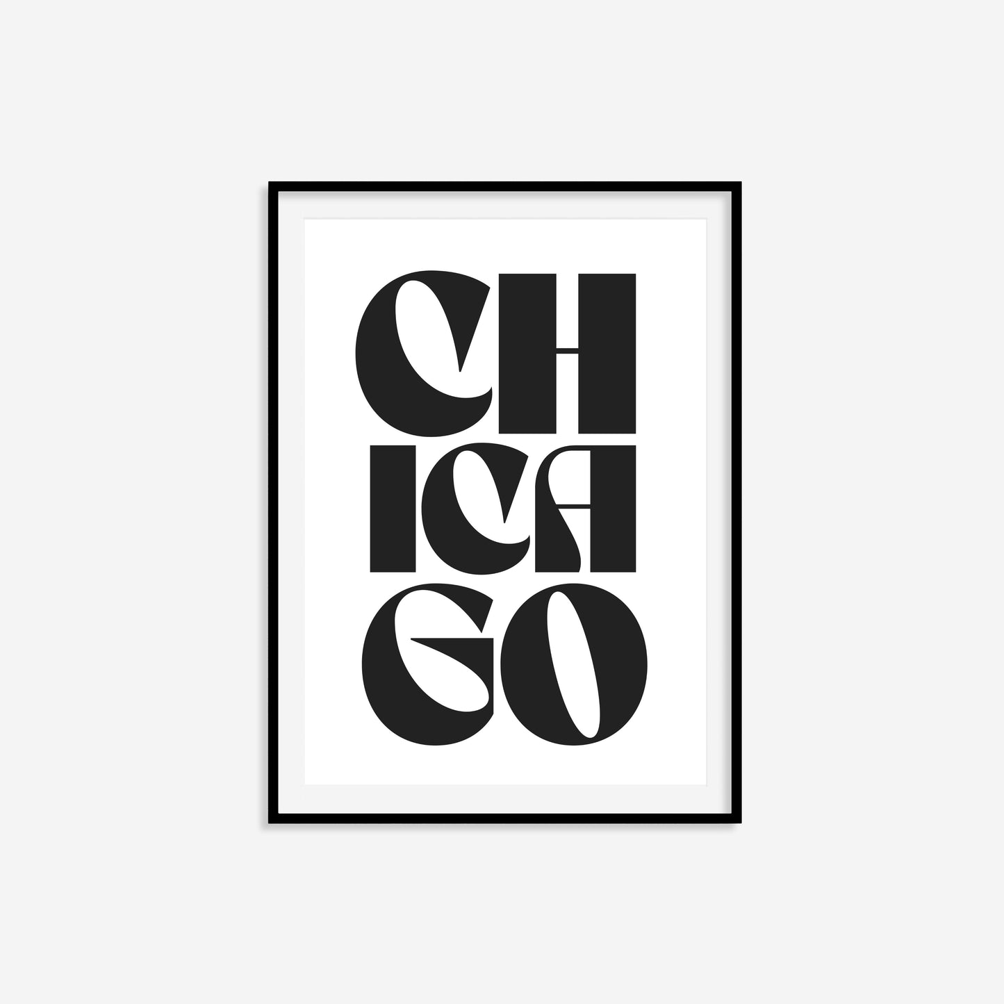 Chicago Typography Statement Print