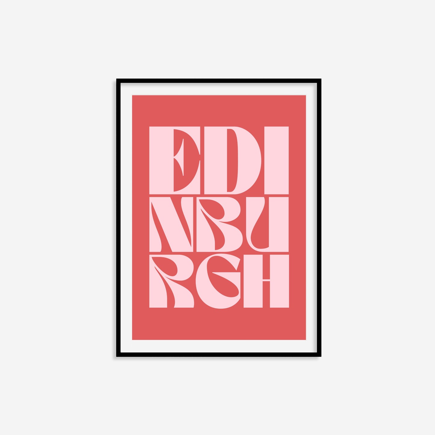 Edinburgh Typography Statement Print