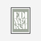 Edinburgh Typography Statement Print