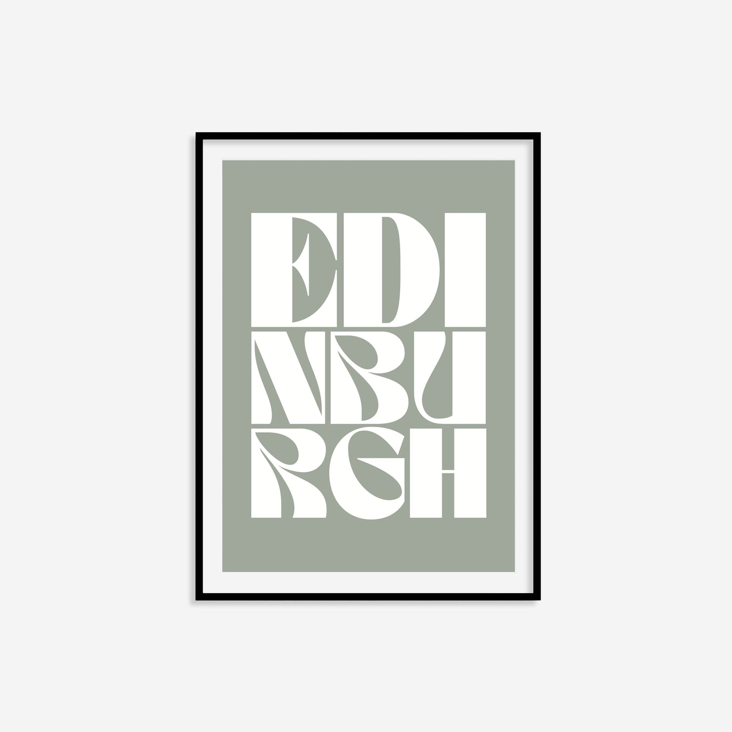 Edinburgh Typography Statement Print