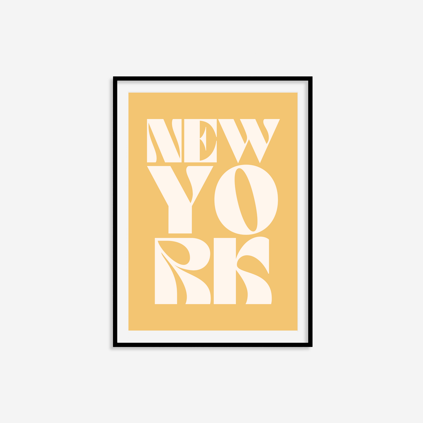 New York Typography Statement Print