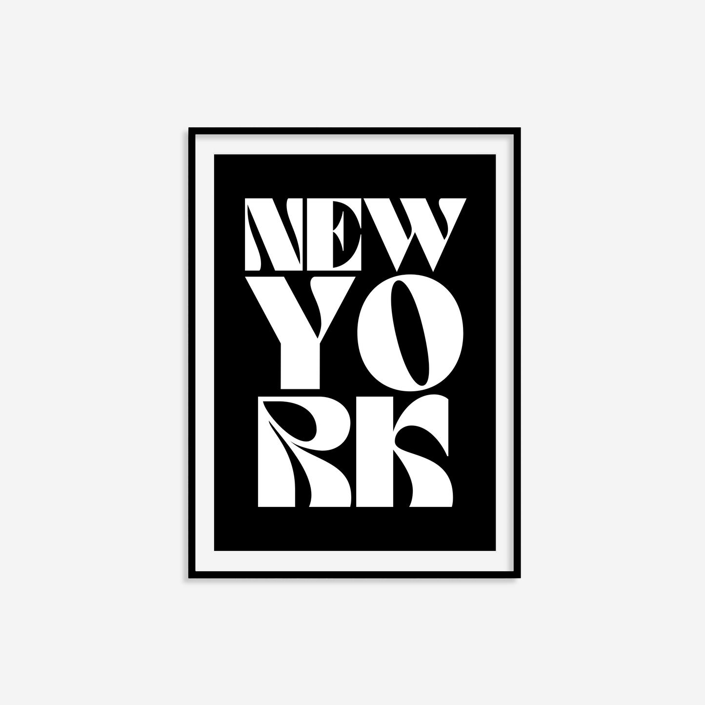 New York Typography Statement Print