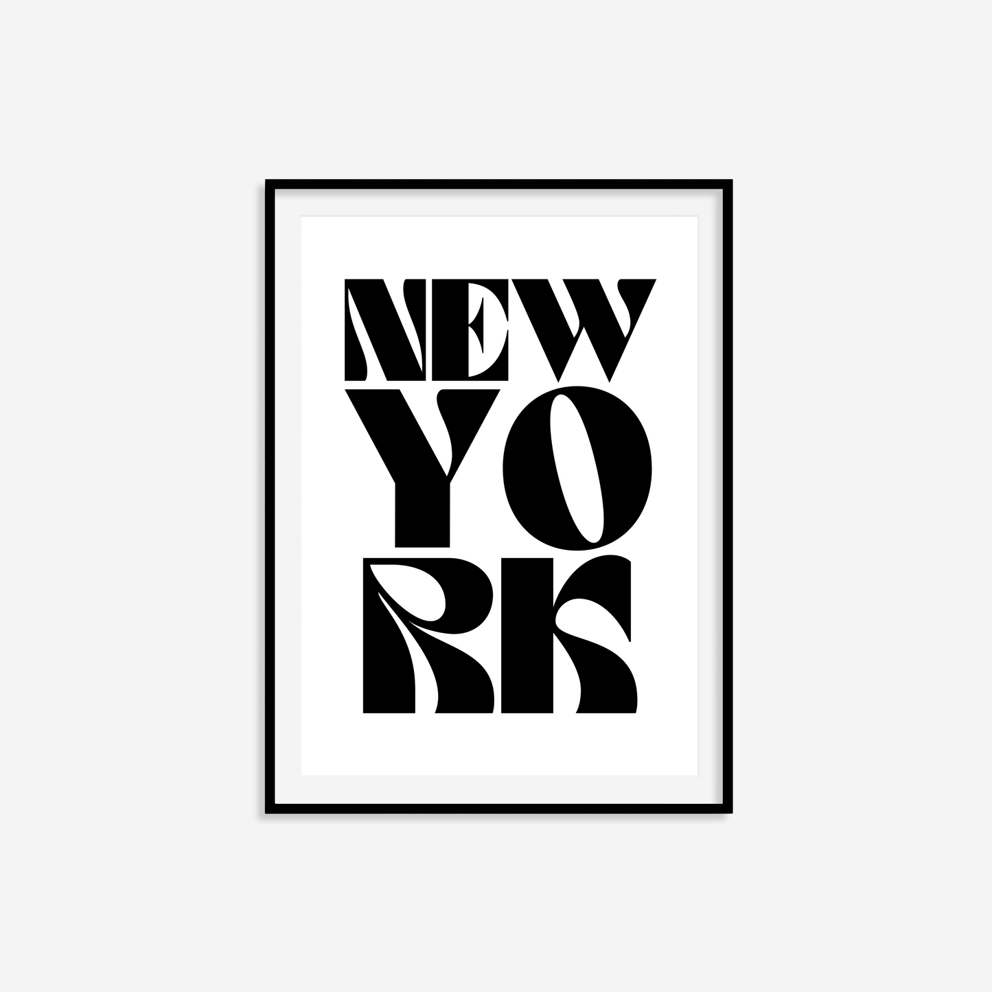 New York Typography Statement Print