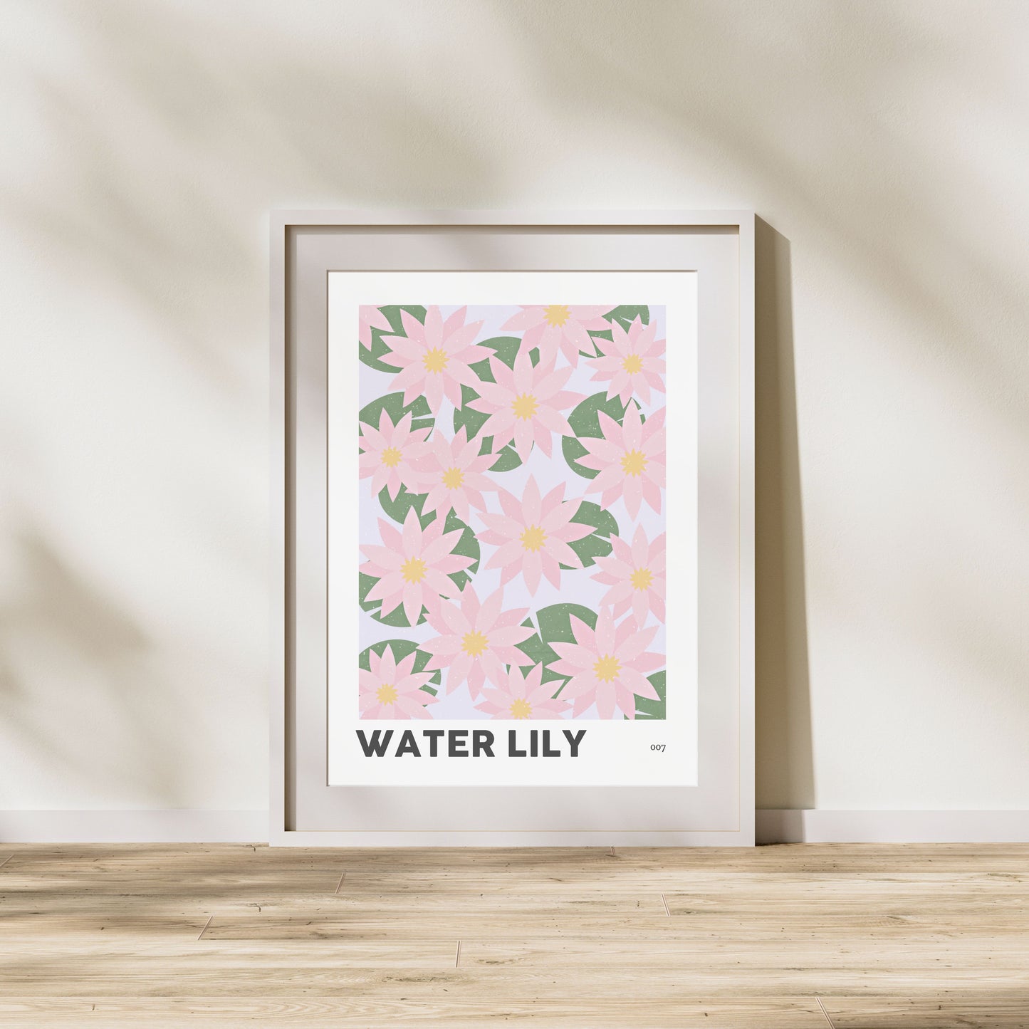 Water Lily July Birth Flower Print