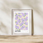 Aster September Birth Flower Print