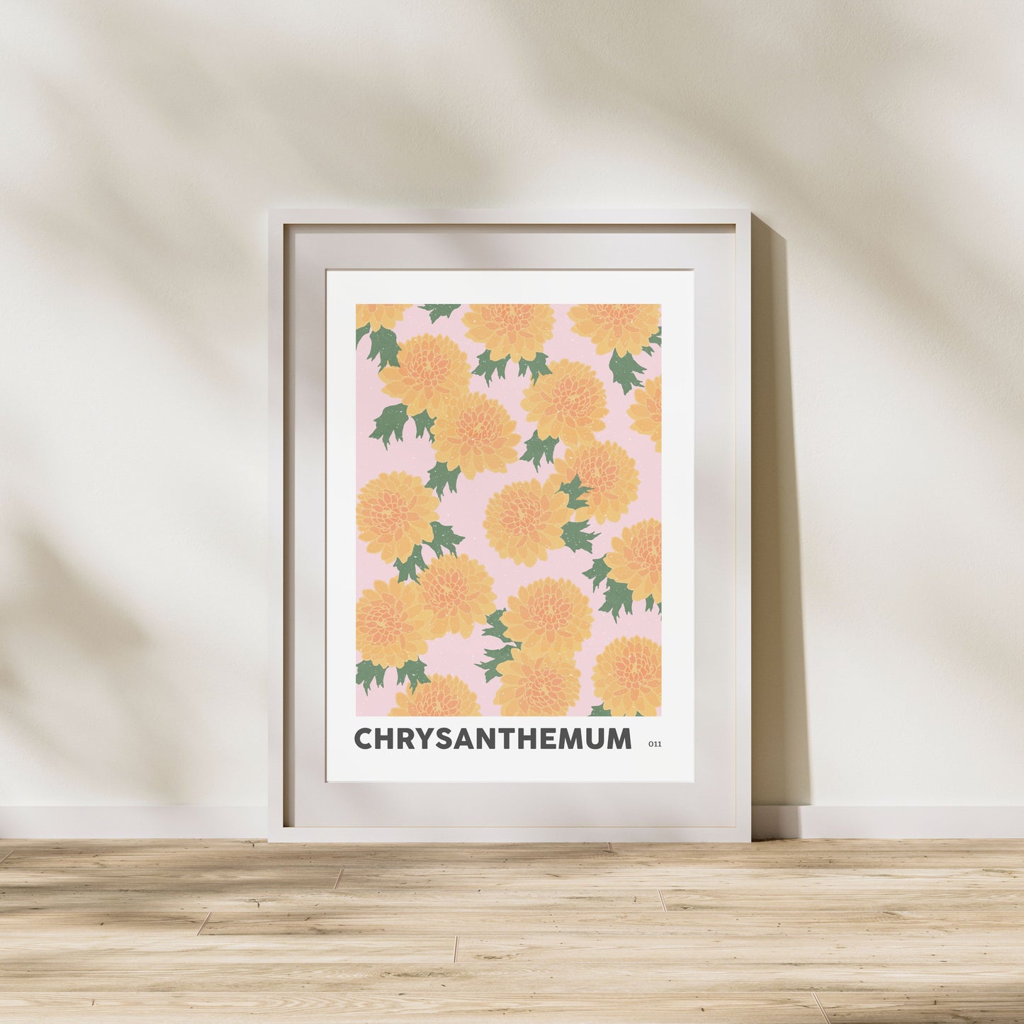 Chrysanthemum November Birth Flower Print