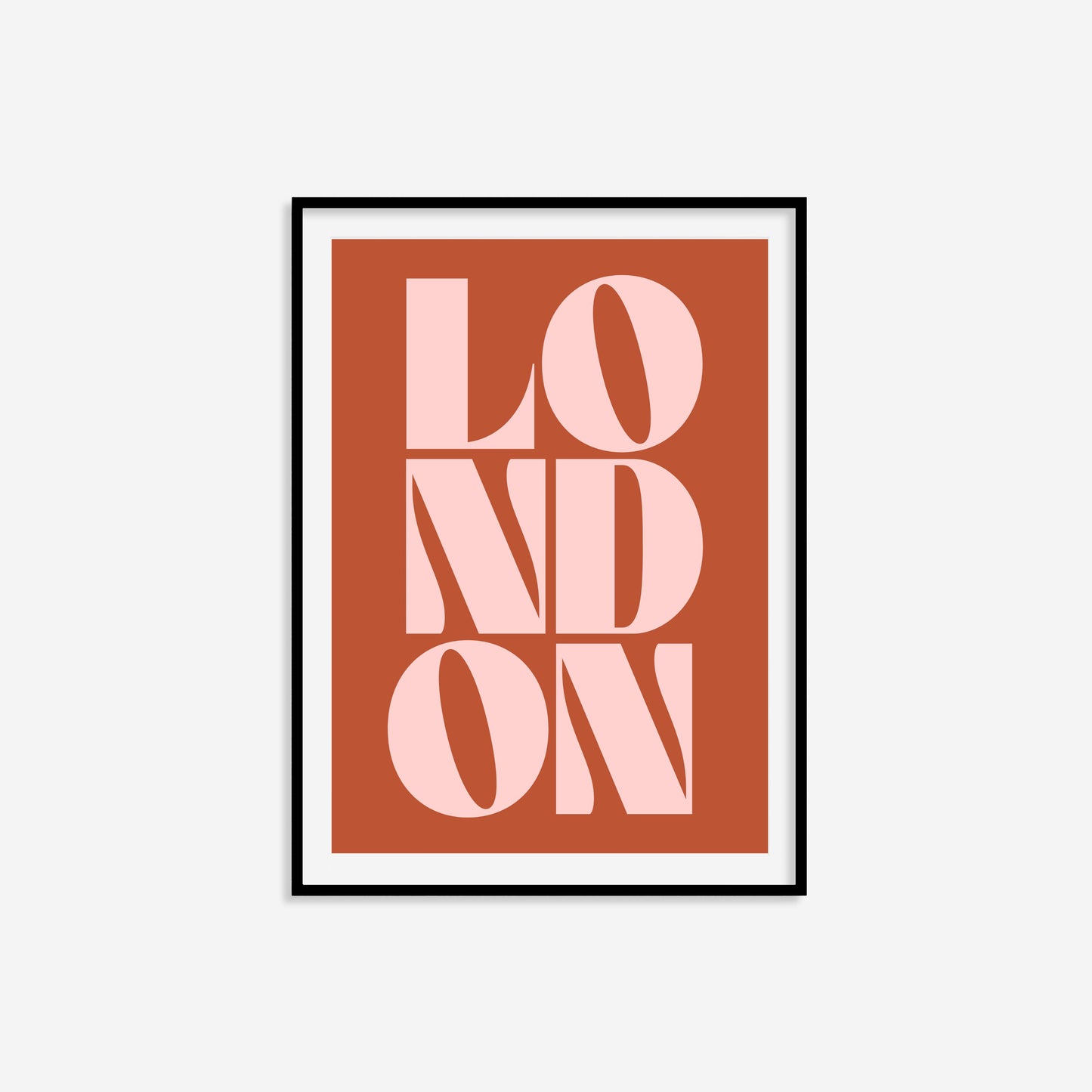 London Typography Statement Print