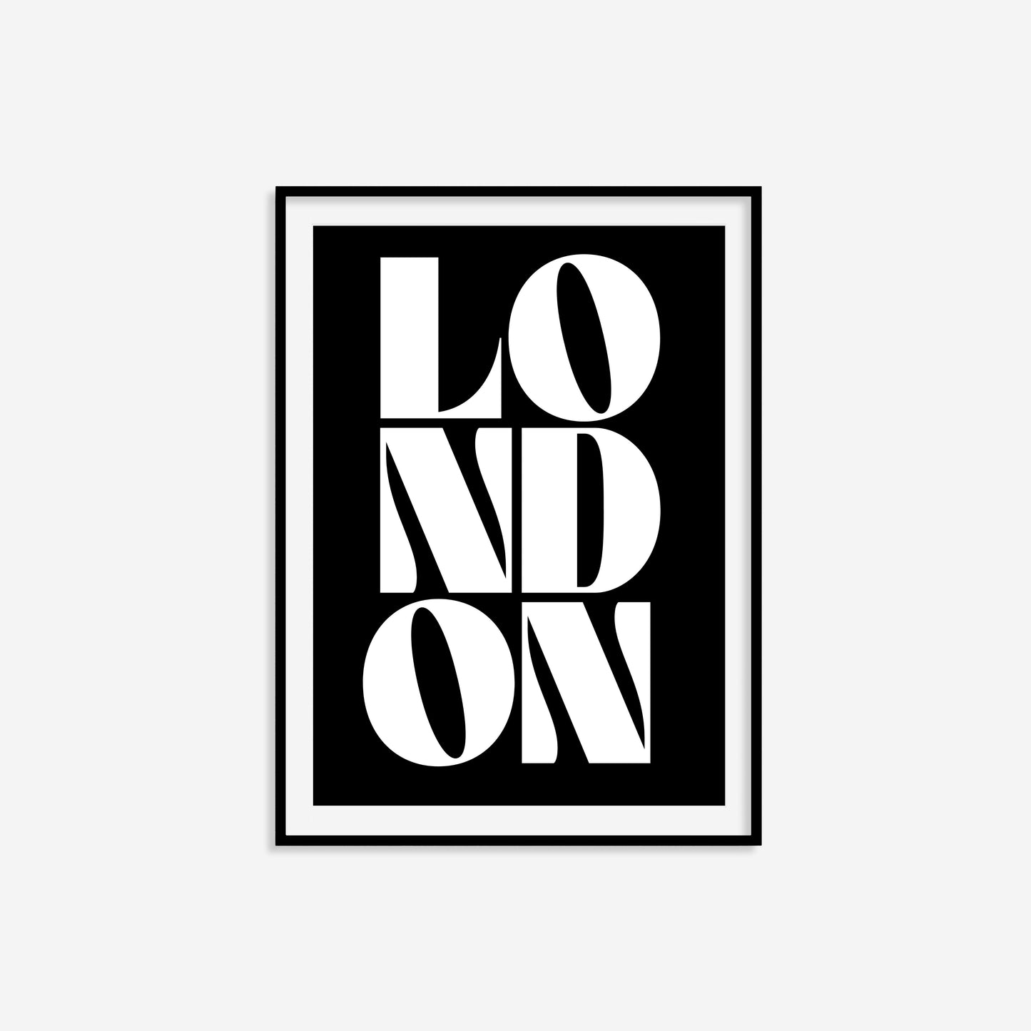 London Typography Statement Print