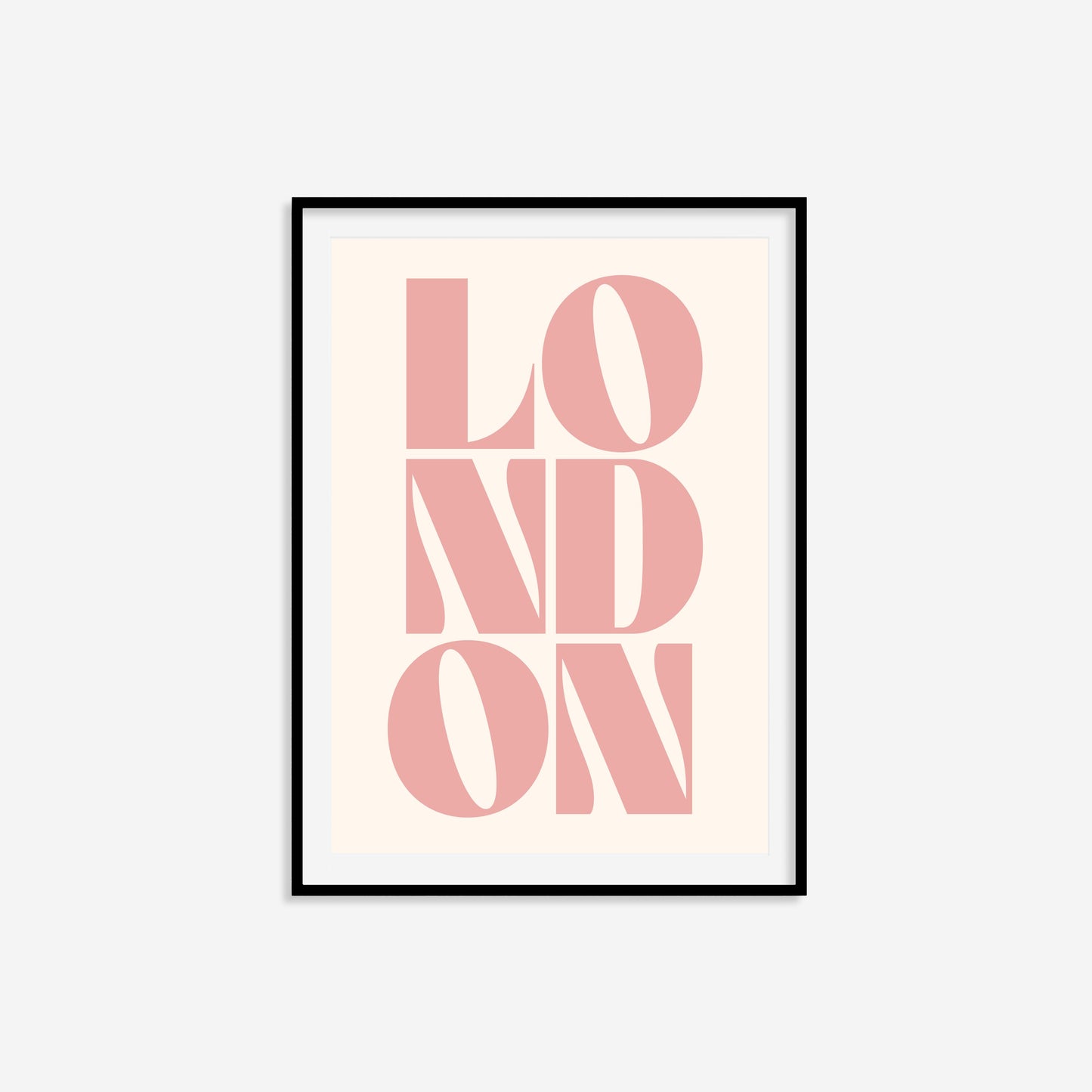 London Typography Statement Print