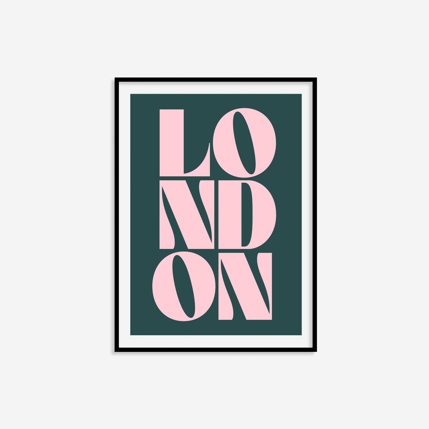 London Typography Statement Print