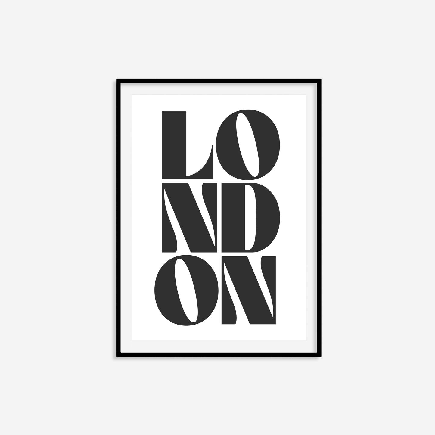 London Typography Statement Print