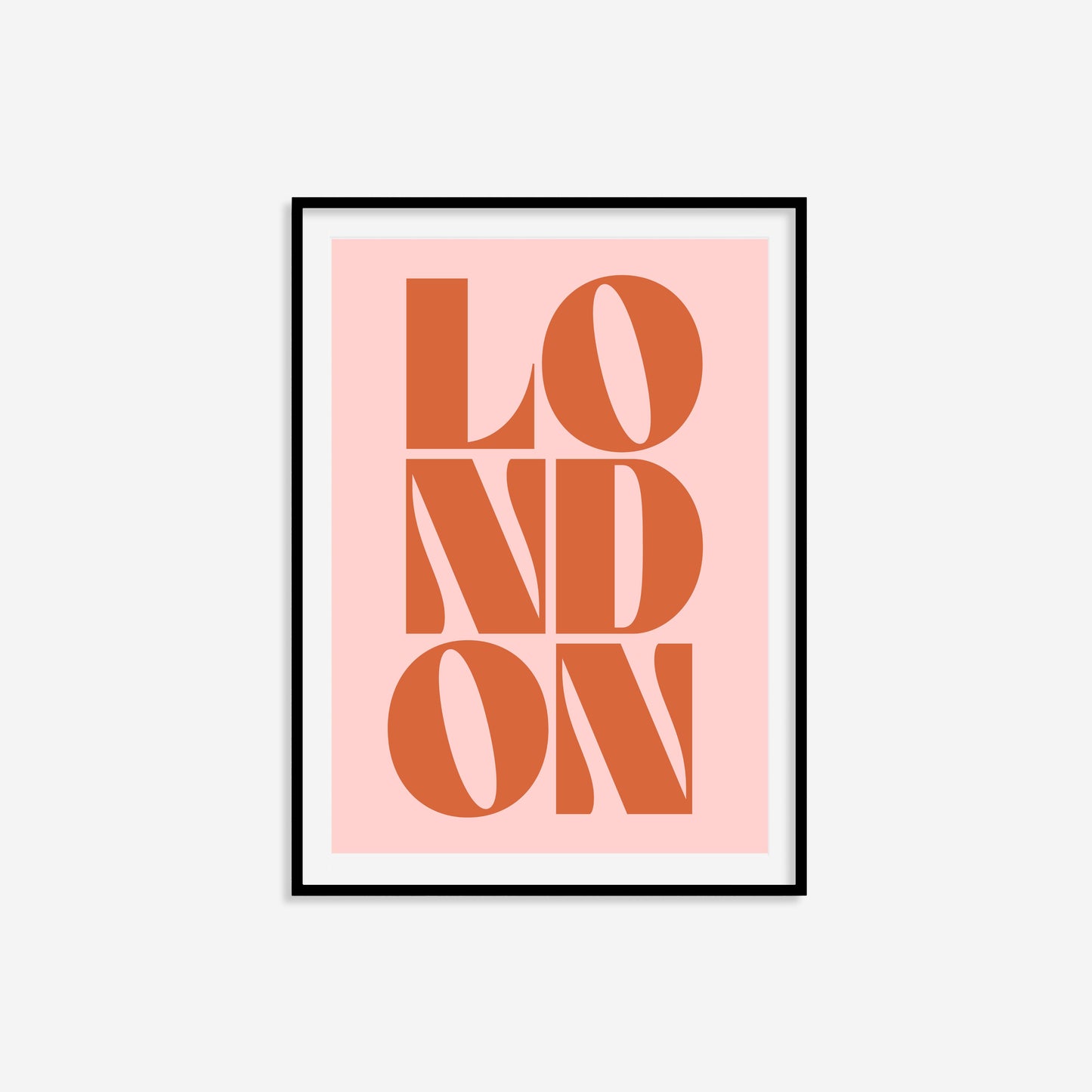 London Typography Statement Print