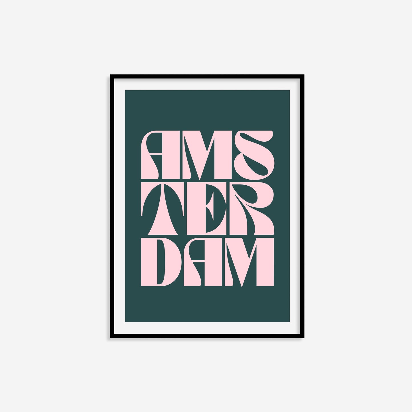 Amsterdam Typography Statement Print