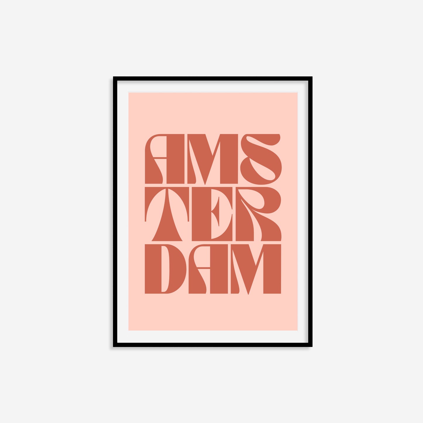 Amsterdam Typography Statement Print