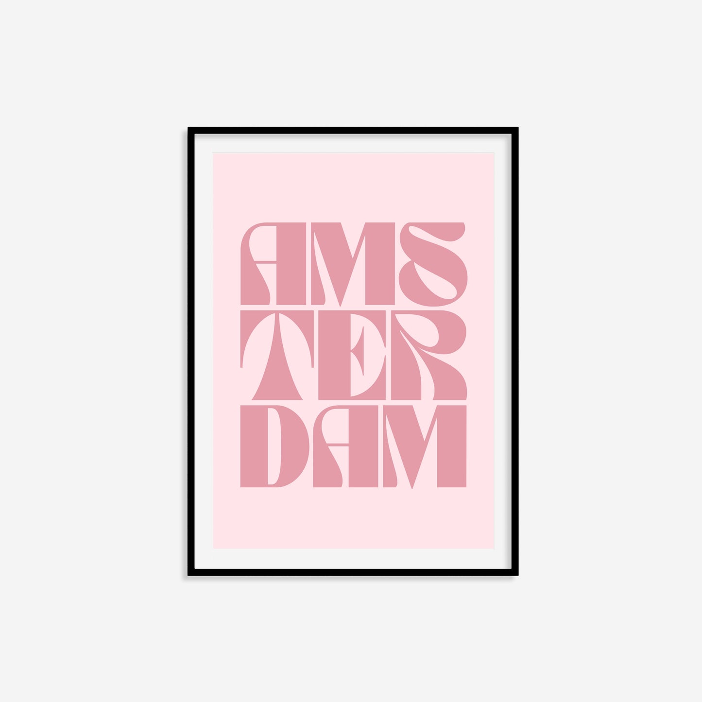 Amsterdam Typography Statement Print