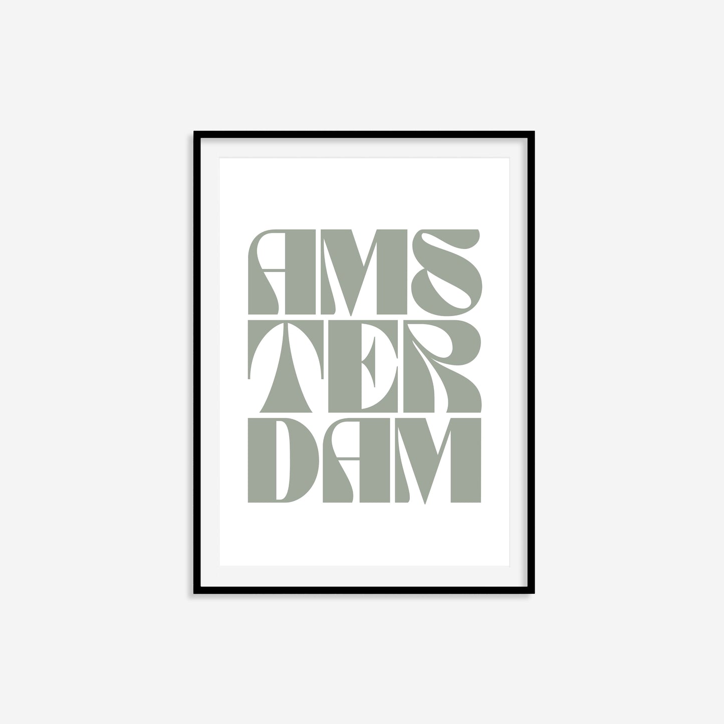 Amsterdam Typography Statement Print