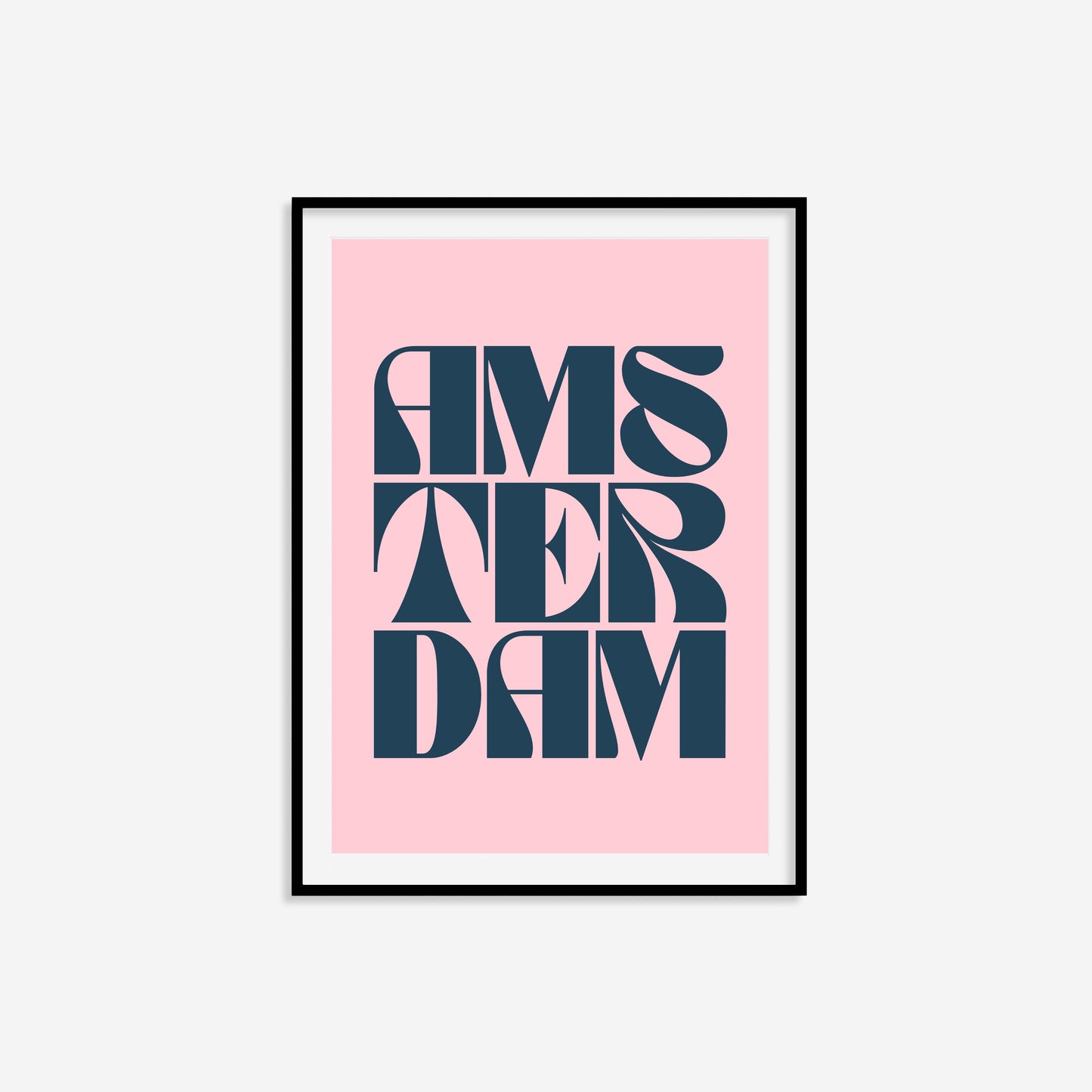 Amsterdam Typography Statement Print