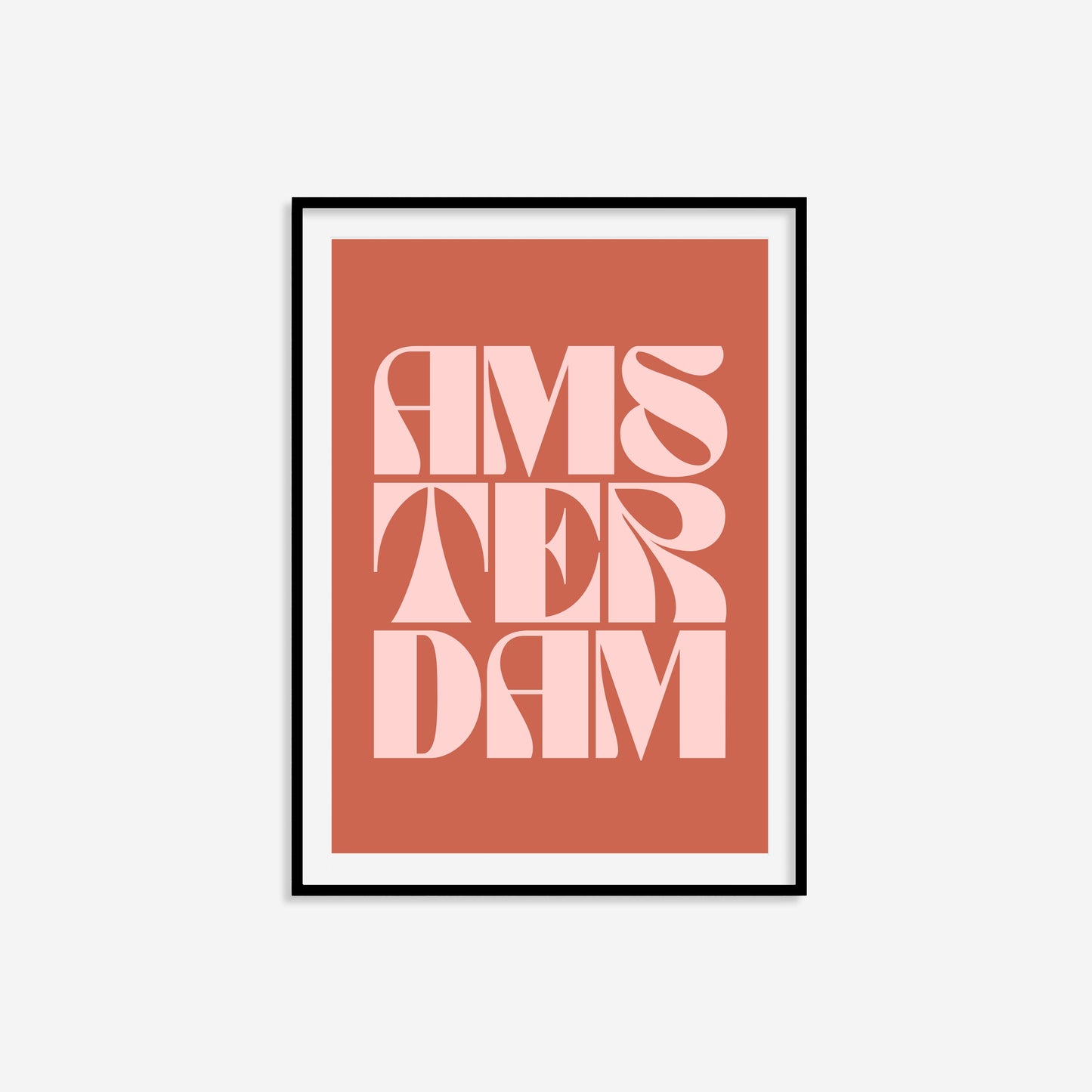 Amsterdam Typography Statement Print