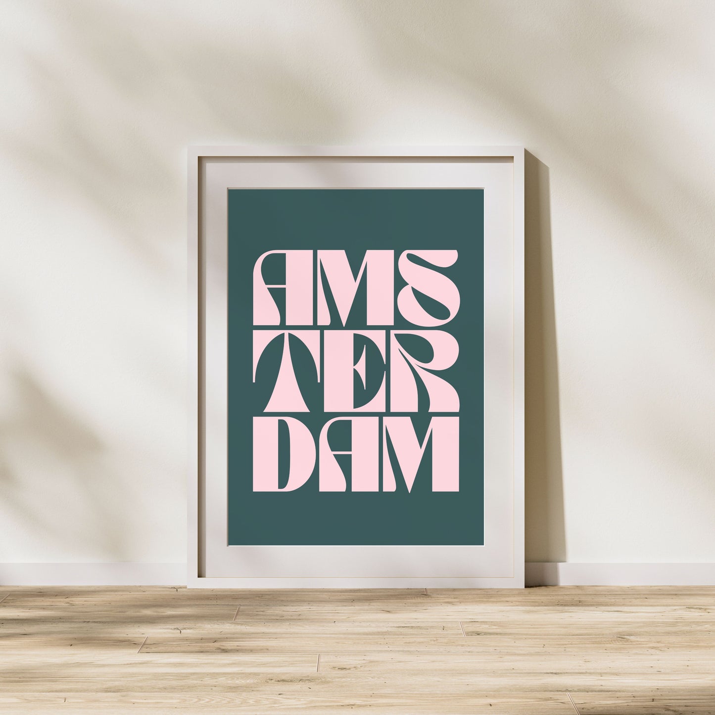 Amsterdam Typography Statement Print