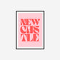 Newcastle Typography Statement Print