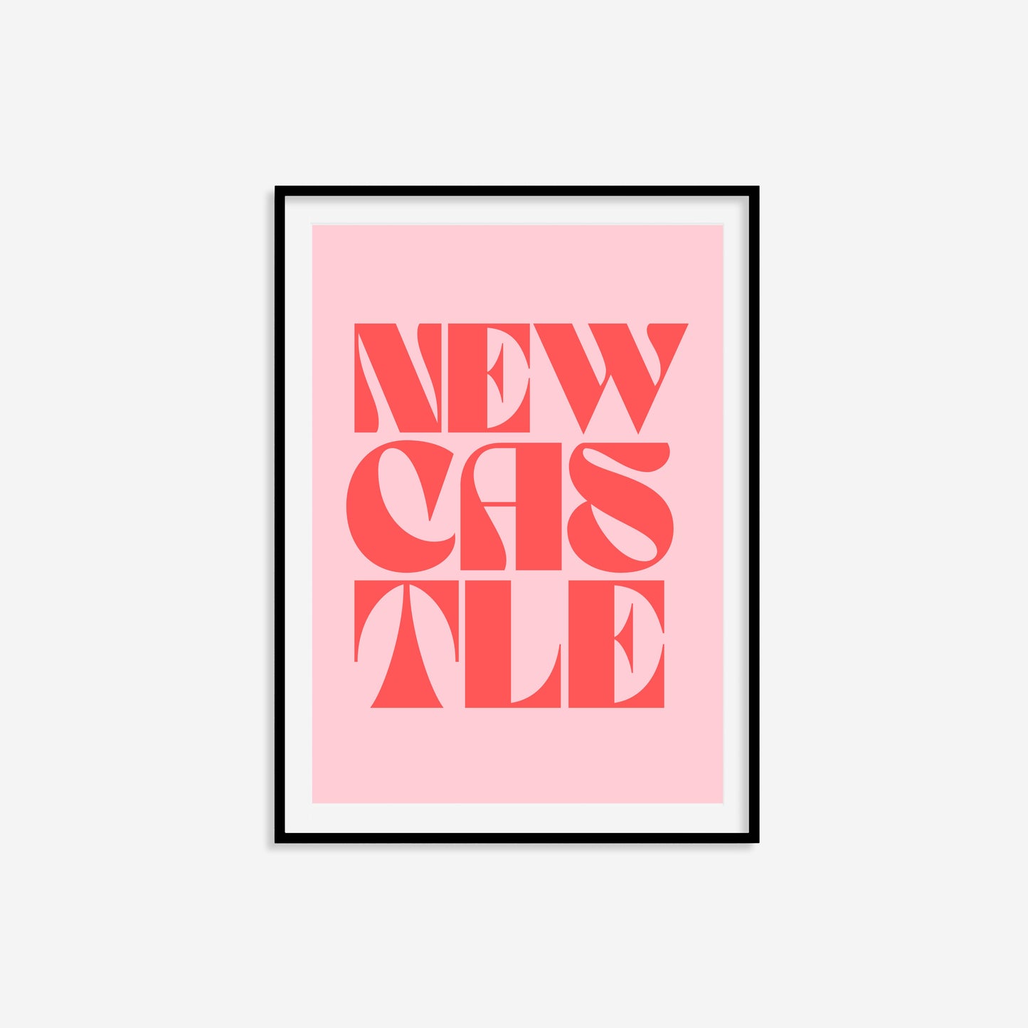 Newcastle Typography Statement Print