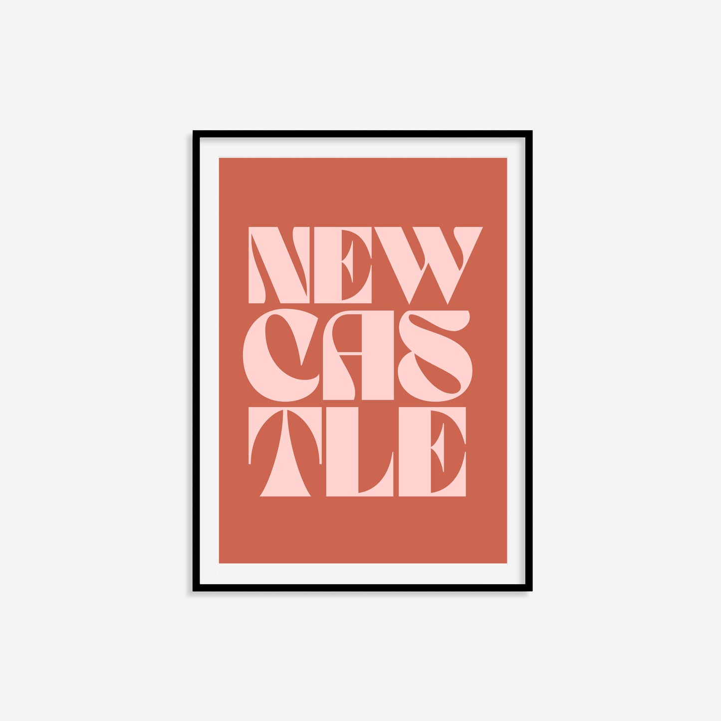 Newcastle Typography Statement Print