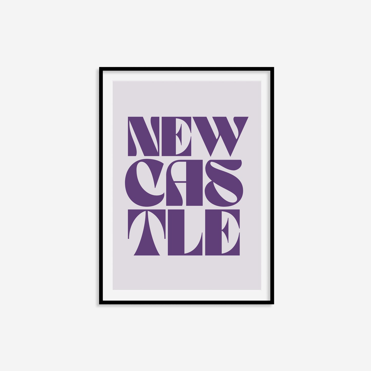 Newcastle Typography Statement Print