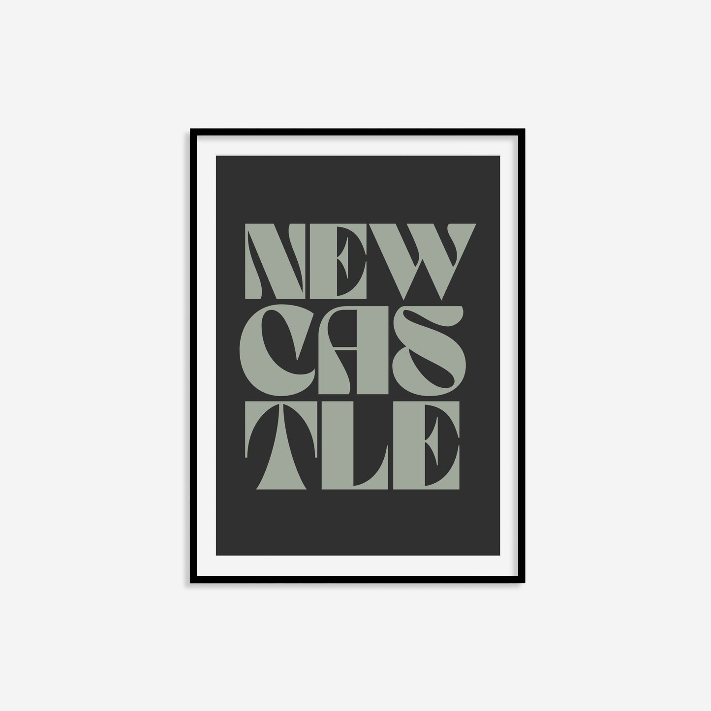 Newcastle Typography Statement Print