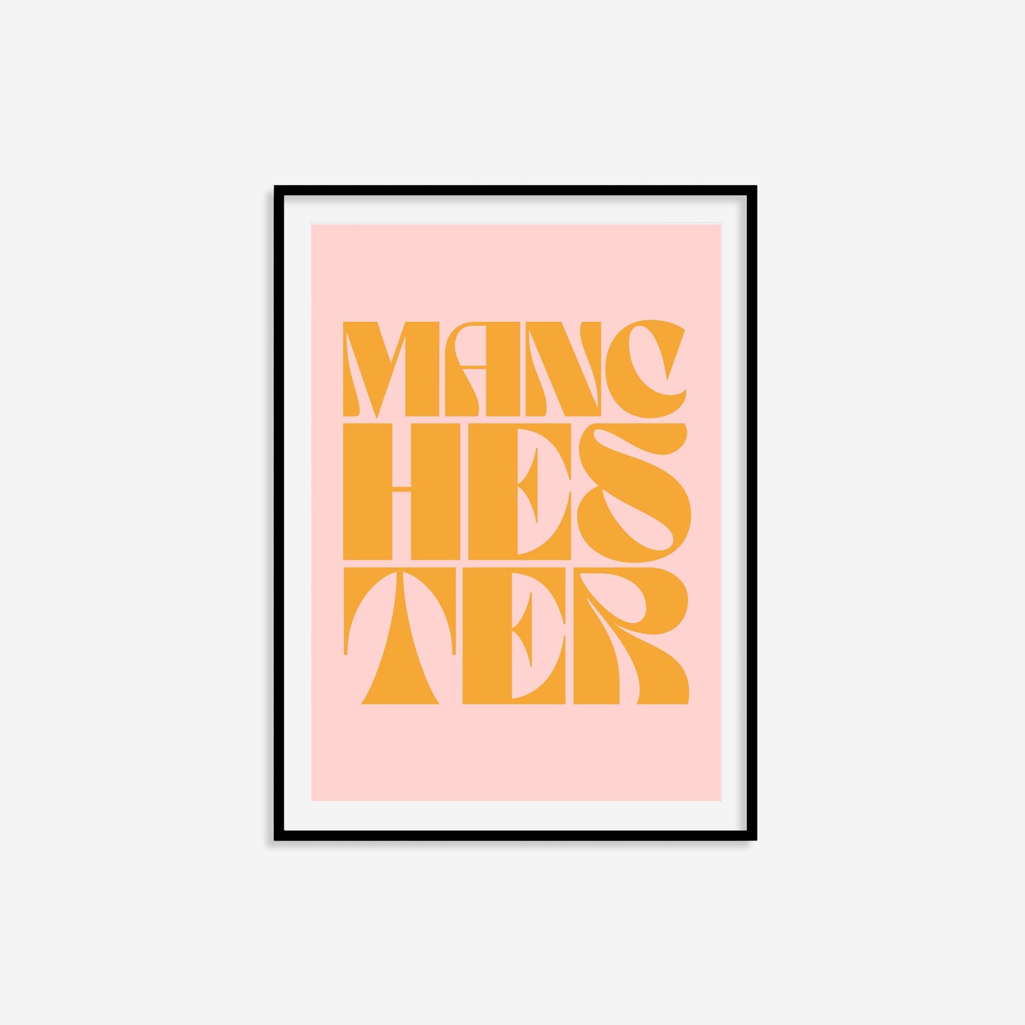 Manchester Typography Statement Print