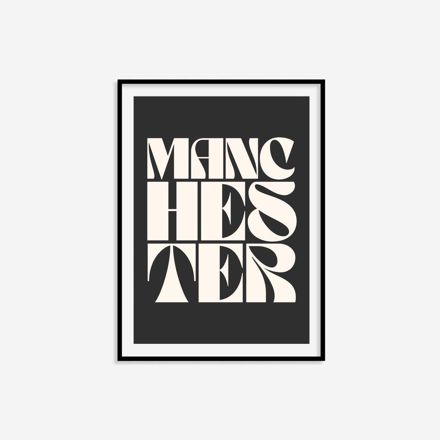 Manchester Typography Statement Print