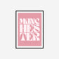 Manchester Typography Statement Print