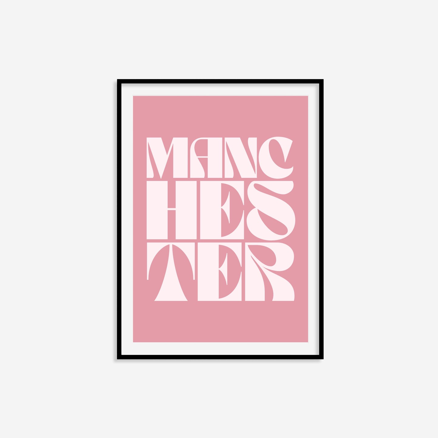 Manchester Typography Statement Print