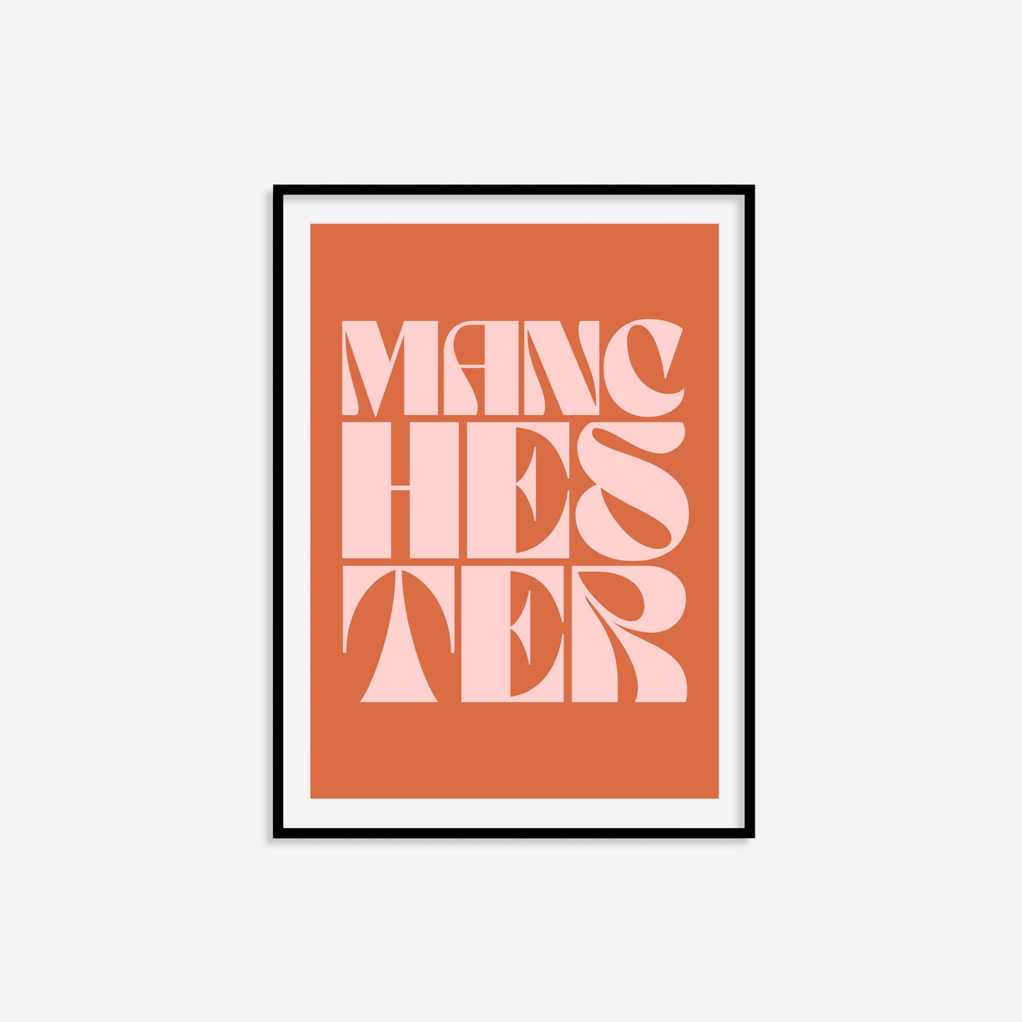 Manchester Typography Statement Print