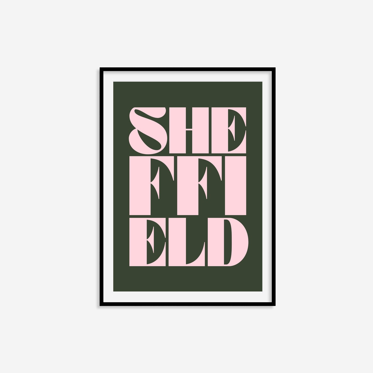 Sheffield Typography Statement Print