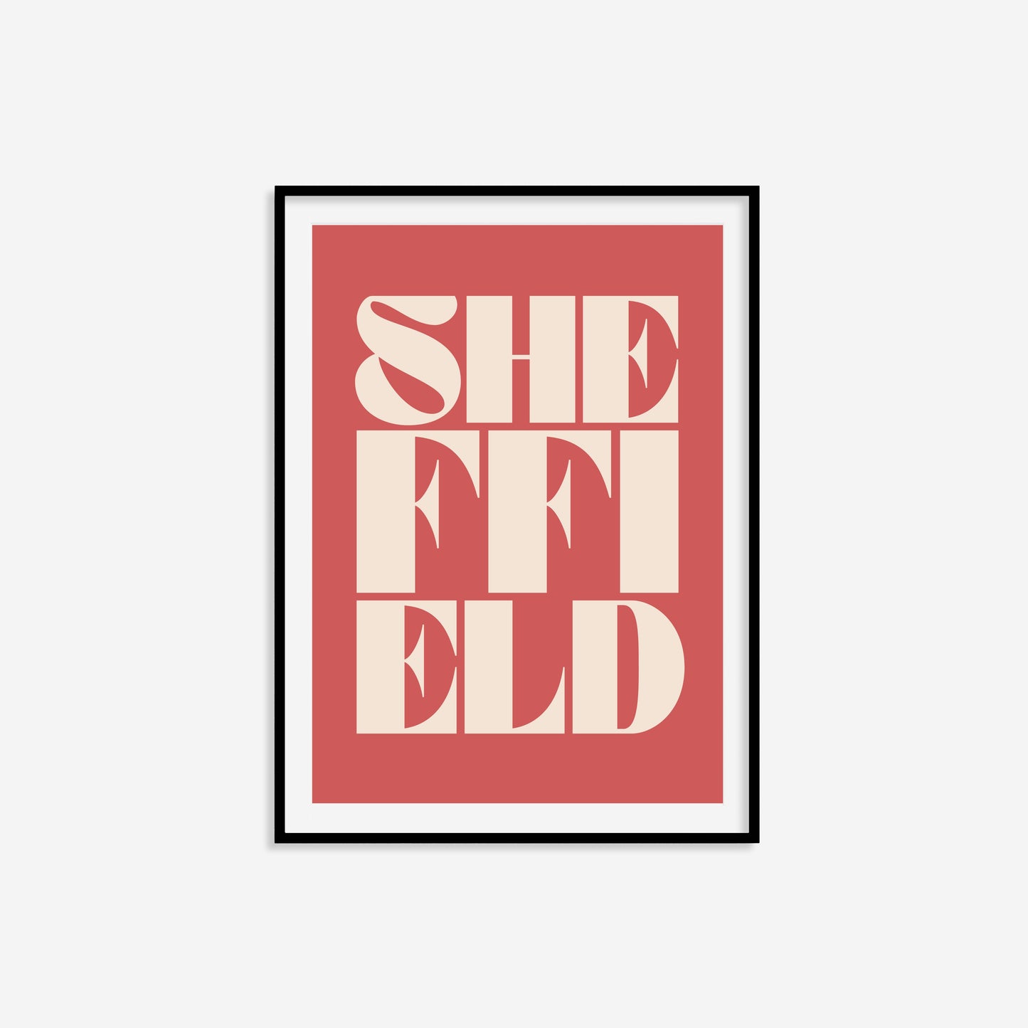 Sheffield Typography Statement Print