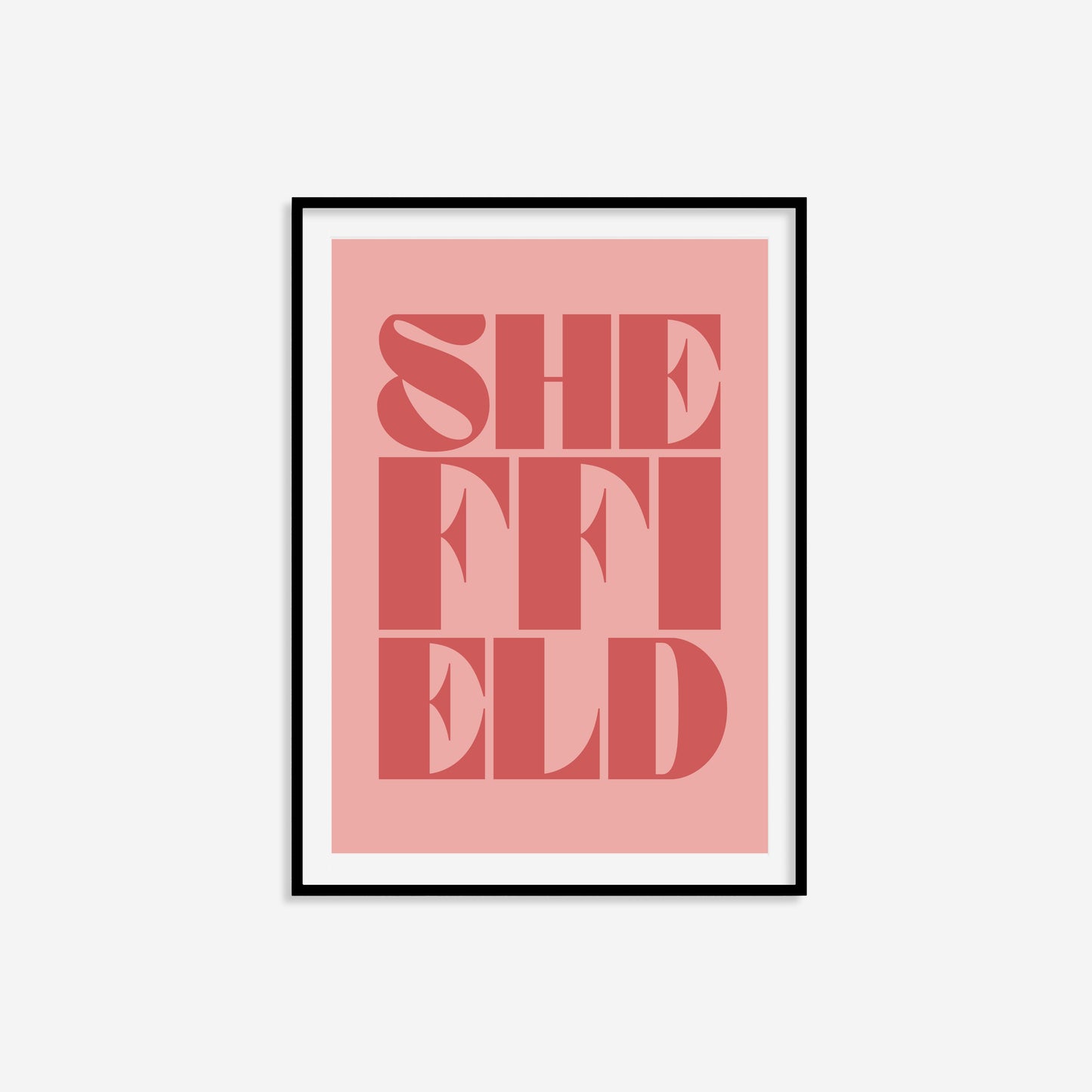 Sheffield Typography Statement Print