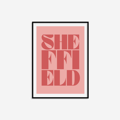 Sheffield Typography Statement Print