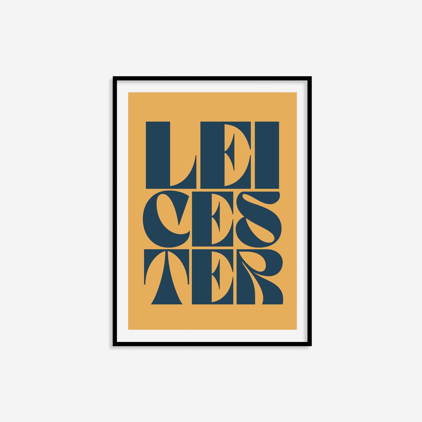 Leicester Typography Statement Print